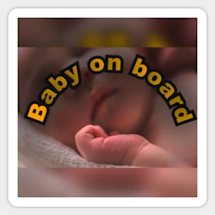 Baby on the board prints/picture Sticker